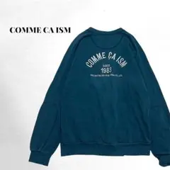 【コムサイズム】 トレーナー スウェット ゆるだぼ コットン100％ バックロゴ