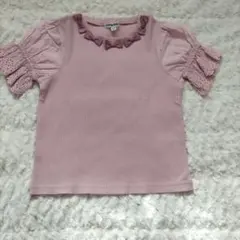 any FAM 半袖シャツ 120 ピンク フリル