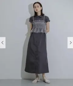 SENSE OF PLACE ビスチェセットフレンチスリーブワンピース