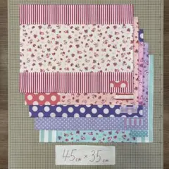 45×35 5枚セット　ランチョンマット　ランチクロス　ナフキン　ハンドメイド