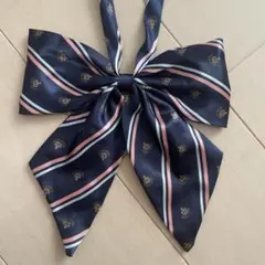 制服 リボン 紺 ネイビー ストライプ スクールリボン コスプレ
