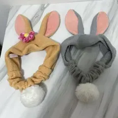 ディズニー　ヘアバンド　とんすけ　ミスバニー　セット　うさぎ　バンド　ランド