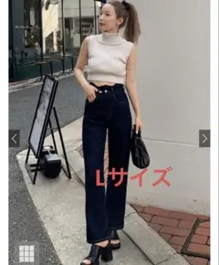 GRL ウエストウェーブデザインデニムパンツ　[gn290]