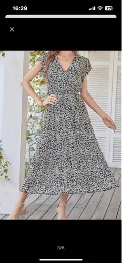 カシュクール、ロングワンピースLL.新品