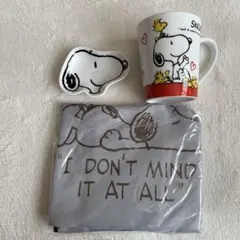 スヌーピー マグカップ 皿 セット　エコバッグ付き