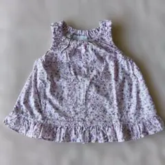 bebe reduction 花柄ワンピース パープル Sサイズ