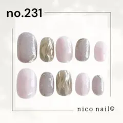 no.231 現品 ニュアンスネイル マグネット ミラー ぷっくり