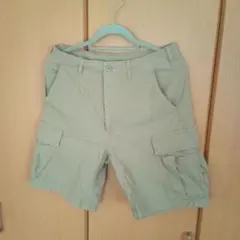 ユニクロ　メンズS　ベージュ カーゴショートパンツ