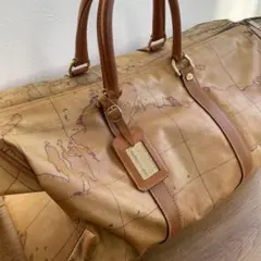 Alviero martini ボストンバッグ 大型 Alviero Martini 1A Classe Tan Coated Canvas and Leather Boston bag