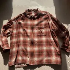 リーバイス　オンブレチェックシャツ　厚手　ネルシャツ