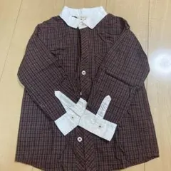 130チェックシャツ　HushHush