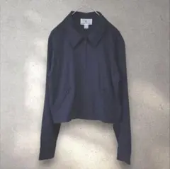 組曲　クミキョク　Ｓ　長袖ジャケット　ブラック　黒　ジップアップ　ショート丈