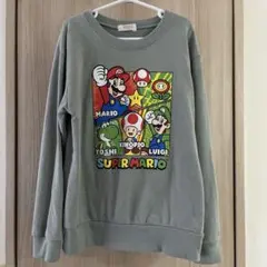 スーパーマリオ トレーナー 140サイズ　グリーン系
