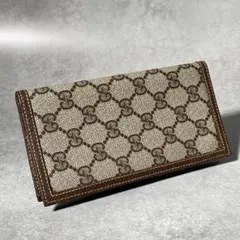美品✨OLD GUCCI オールドグッチ GGスプリーム 長財布 PVC レザー