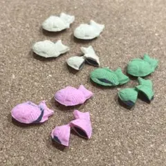 ミニチュアたい焼き　３種類セット　ハンドメイド　フェイクフード　ミニチュア