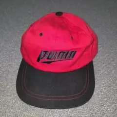 PUMA キャップ レッド ブラック