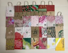 【限定・廃盤多数】スターバックス 紙袋ショッパー27枚セット 桜台湾25周年ほか