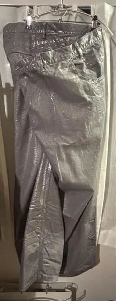 orimi 26ss over lap baggy denim silver - メルカリ
