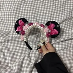 ミニー　ピンクカチューシャ　廃盤品