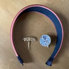 【3点セット】　ヘアアクセサリー　カチューシャ　ポニーフック