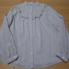 SLOBE IENA　綿シルク長袖ブラウス