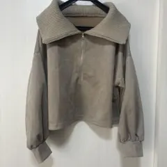 美品】EMODA ハーフクロップドトップ ショート丈 トップス ブラウン 