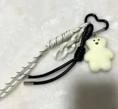 mojojojo じゃらじゃらキーホルダー 白クマ モノクロ ゴールド
