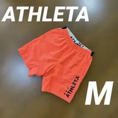 ATHLETA アスレタ　ハーフパンツ　メンズ　Mサイズ サッカー　蛍光オレンジ