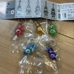 ケアベアクリアマスコットチャーム2めじるしアクセサリー6体セット