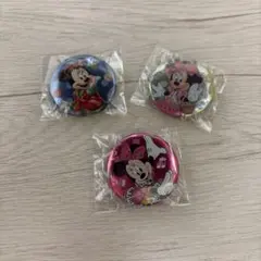 新品ミニーちゃん缶バッジ3点