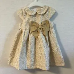 H&M フォーマルドレス クリーム色/ゴールド