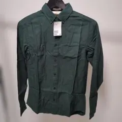 H&M ダークグリーン ボタンダウンシャツ XS メンズ　レディース