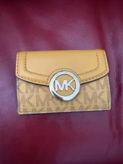 Michael Kors 三つ折り財布 イエロー/ブラウン