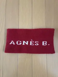 ★新品★ agnes b. ロゴネックウォーマー マフラー 赤