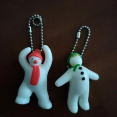スノーマンストラップ二体セット