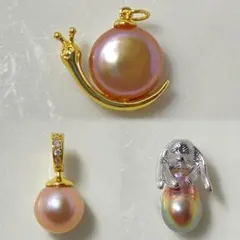 閉店セール 淡水パール 組み合わせ3点セット ペンダント - メルカリ