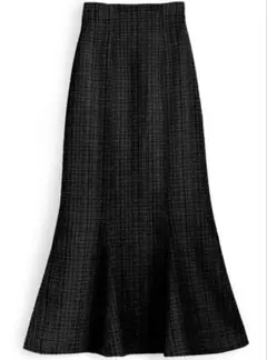 GRL ラメチェックツイードマーメイドスカート [dk1080]