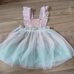 コトリ　ディズニー　アリエル　エプロン風ドレス　90cm