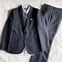 【極美品】BB フォーマルスーツセットアップ160 5点セット 男の子 ブラック