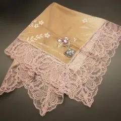 HANAE MORI ハンカチ レース 花柄