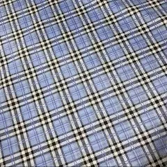 ✨ラスト✨タータンチェック　水色　撥水ナイロン生地