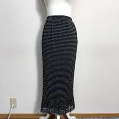 レリアン　スカート　水玉　ブラック　サイズ9 B116