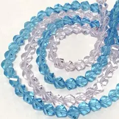 bk696/SALE！ガラスビーズ◇多面カットmix 2連