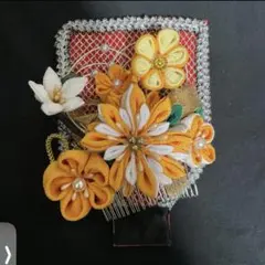 【ハンドメイド】髪飾り　つまみ細工　まとめ売り