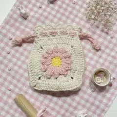 ハンドメイド♪ イヤホンポーチ かぎ針編み