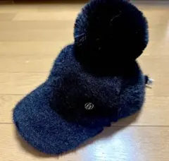 未使用！デサントゴルフ　ポンポン付キャップ 黒