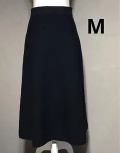MANGO ニットフレアロングスカート ブラック Mのサムネイル