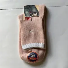 Lee リブ編み ピンクソックス 22〜24cm