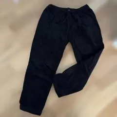 coen コーデュロイ イージーパンツ 黒