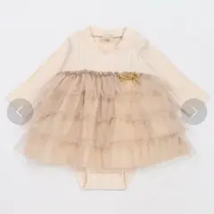 petit main フリルロンパース ピンク